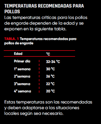 control de la temperatura para crear pollitos optimos