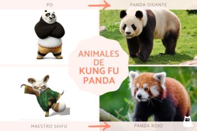 los 25 animales de kung fu panda