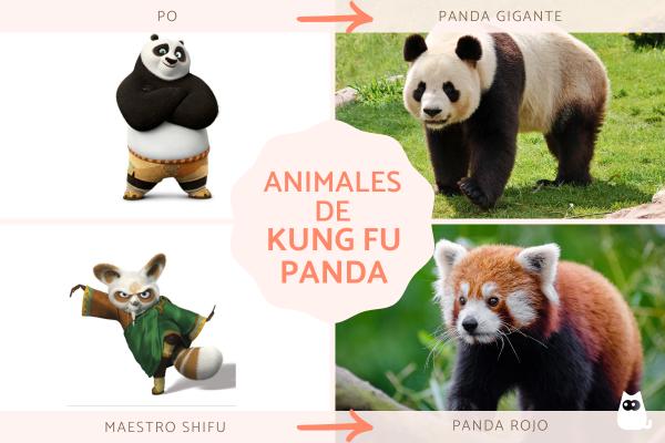 los 25 animales de kung fu panda