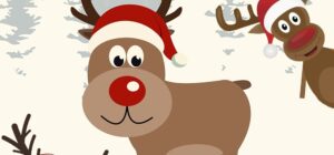 los renos en navidad